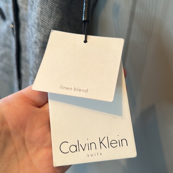 Calvin Klein Short Sleeve Linen Blend - Picture 5 of 9